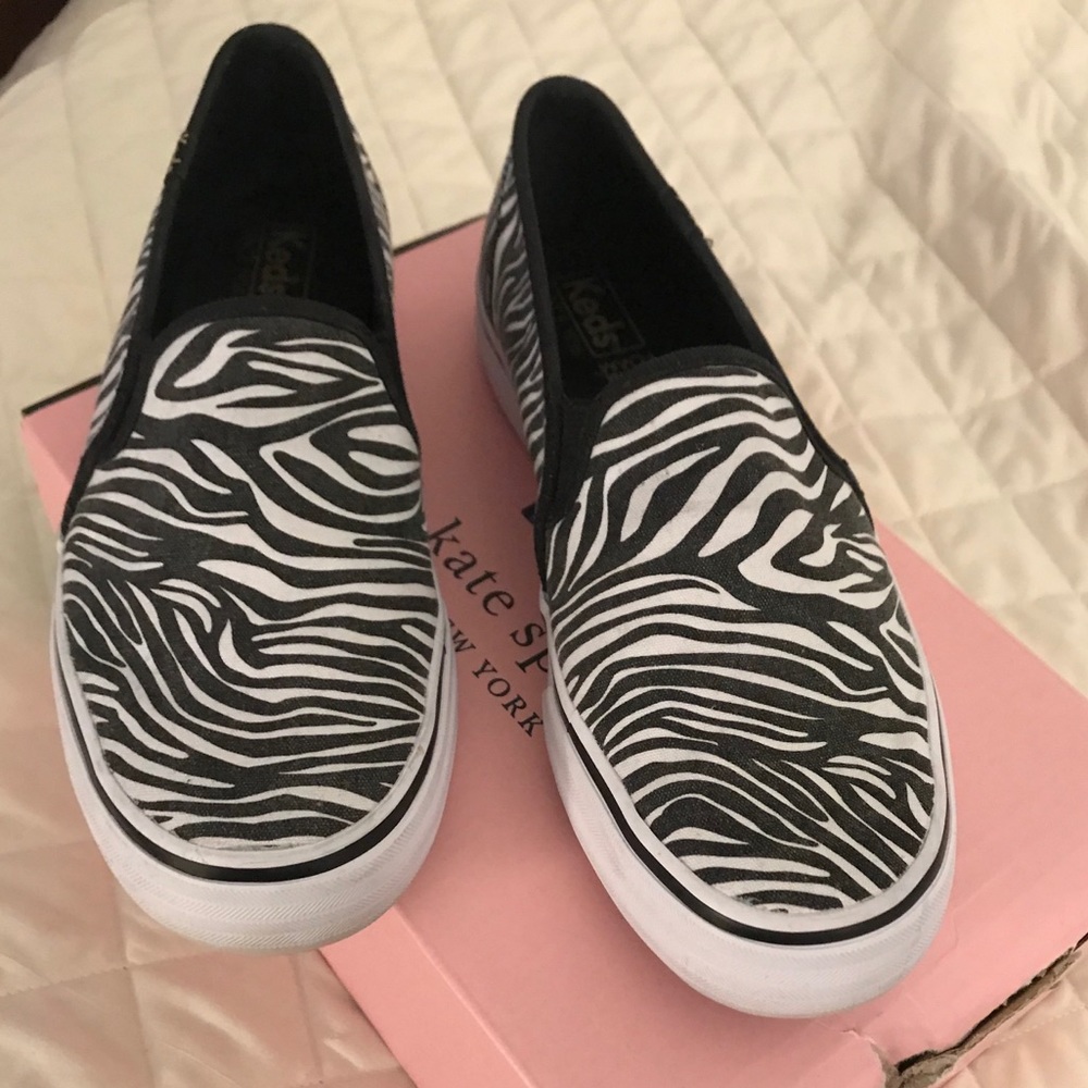 Keds Zebra Print Fabric slip on shoe